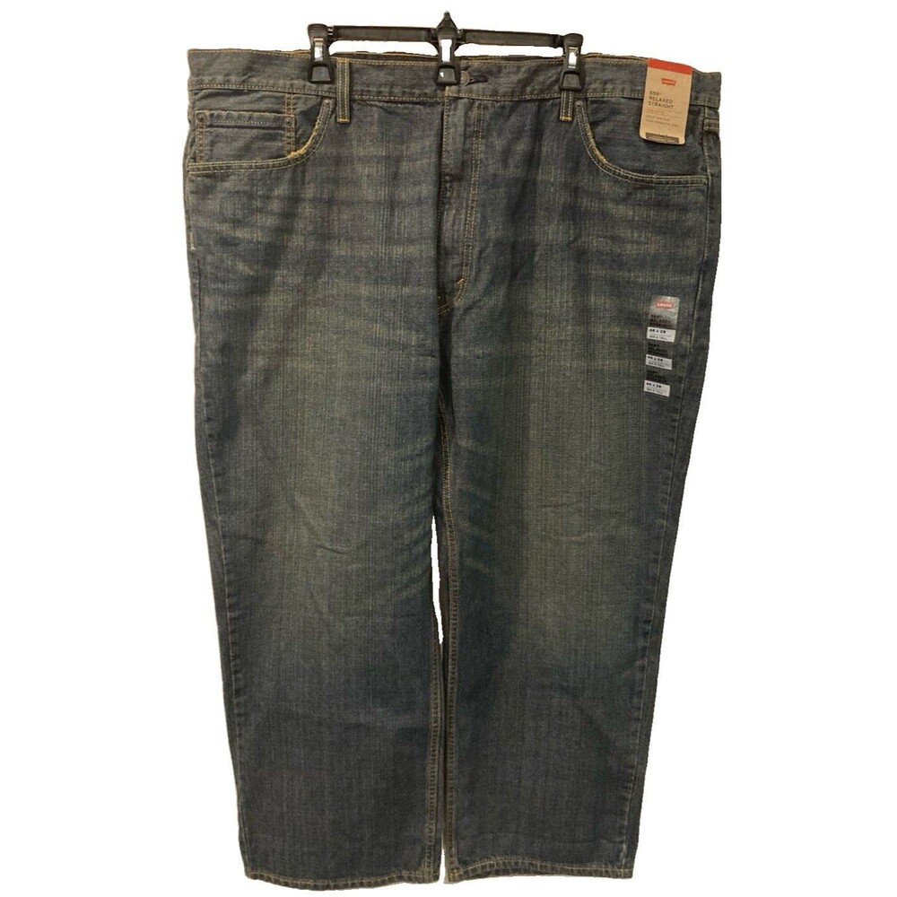 Men's Levi's 559 Relaxed Straight Jeans Sandy Wash Blue Size 46x28 NWT